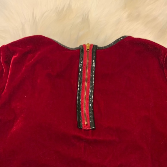 SEDUCTION Red Velvet Dress - S - Picture 4 of 6